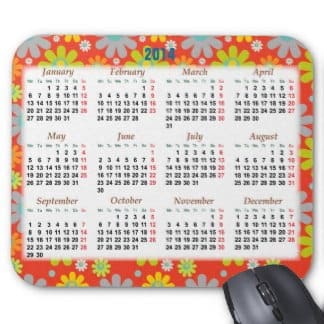 mouse pad calendar printing