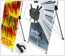 x frame banner stand