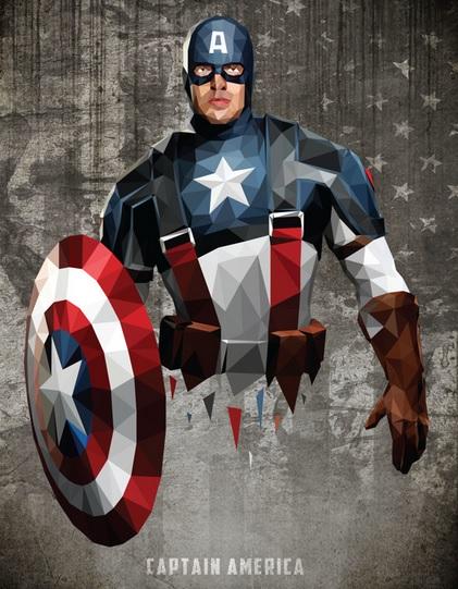 Captain America Reimagined in Illustration and Vector Designs