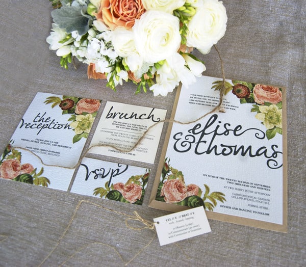 Invitation Printing 101: Spring Wedding Edition