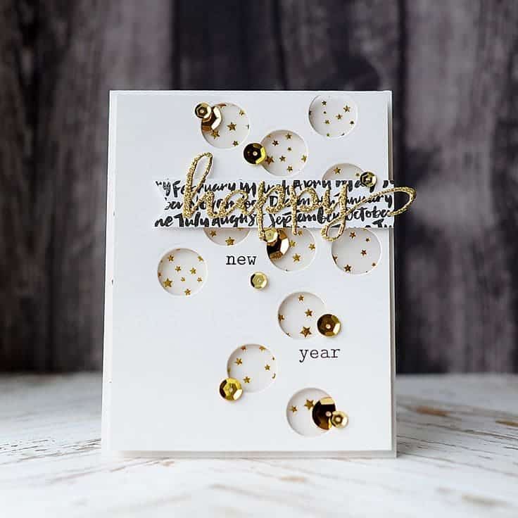 Beautiful Handmade Happy New Year 2021 Greeting Card Idea