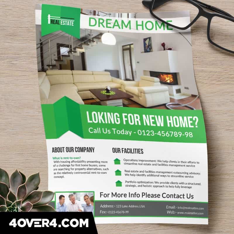 real estate flyer sample