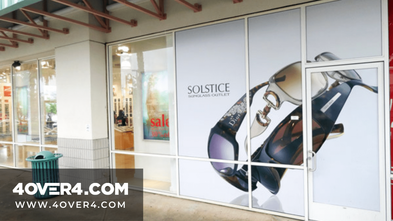 Custom window graphics for store front-white vinyl decals