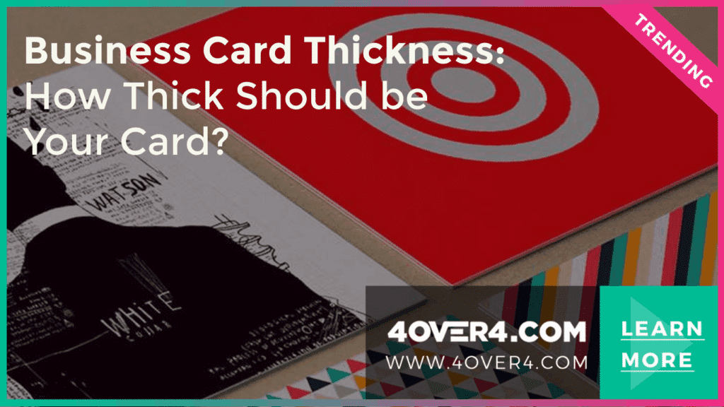 Business Card Thickness: How Thick Should Your Card Be? - Business Cards