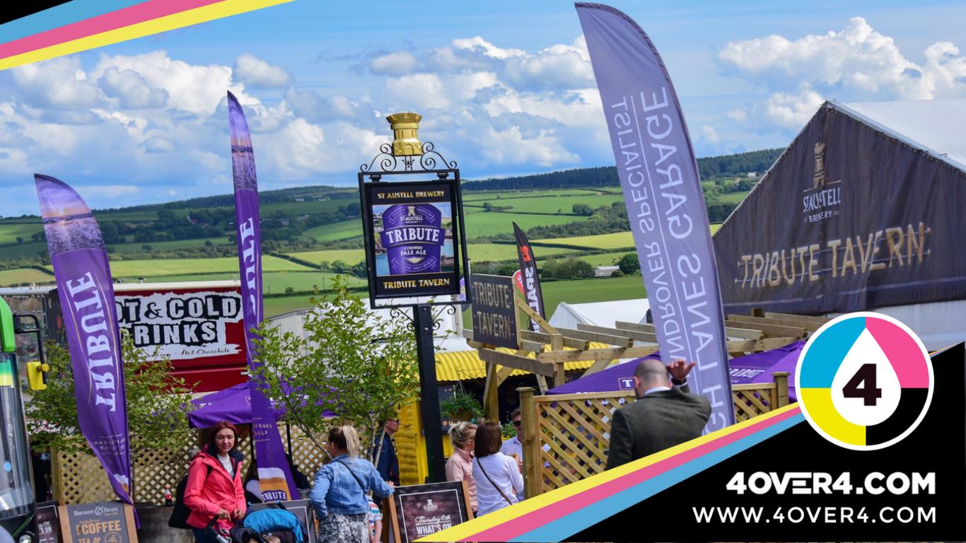 Top 10 Reasons to Use Feather Flags for Advertising 3 Flea market with promotional flags all around