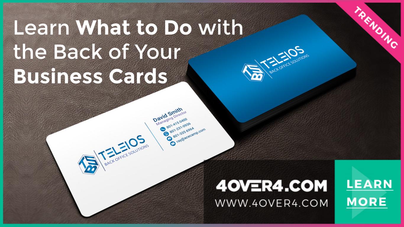 Learn What to Do with the Back of Your Business Cards
