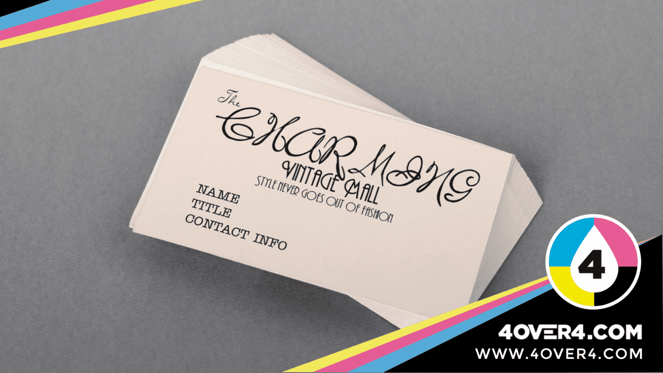 Information You Should / Shouldn't Include on Business Cards 8 Poor fonts used on the card for adding info