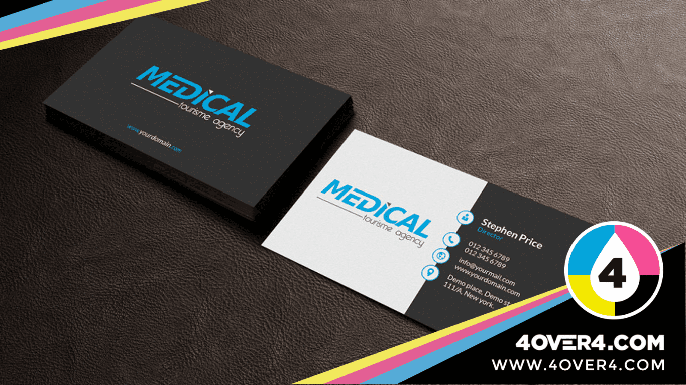 Information You Should / Shouldn't Include on Business Cards 3 Both side printed business cards with tagline and logo