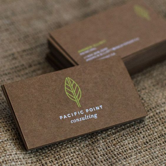 Kraft Business Cards are the Easy Way to Go Green