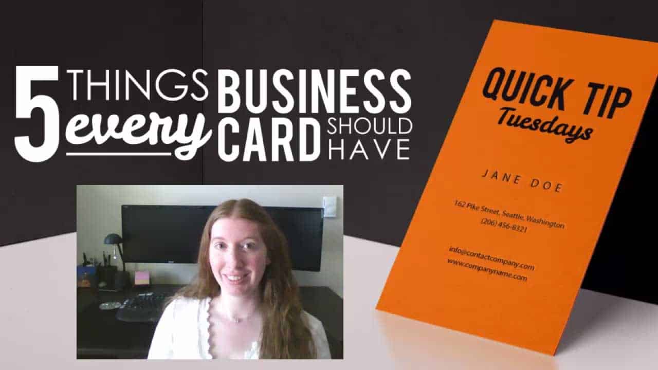 5 Things Every Print Business Card Should Have