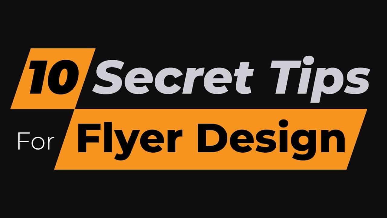 10 Secret Print Flyer Design Tips for Beginners