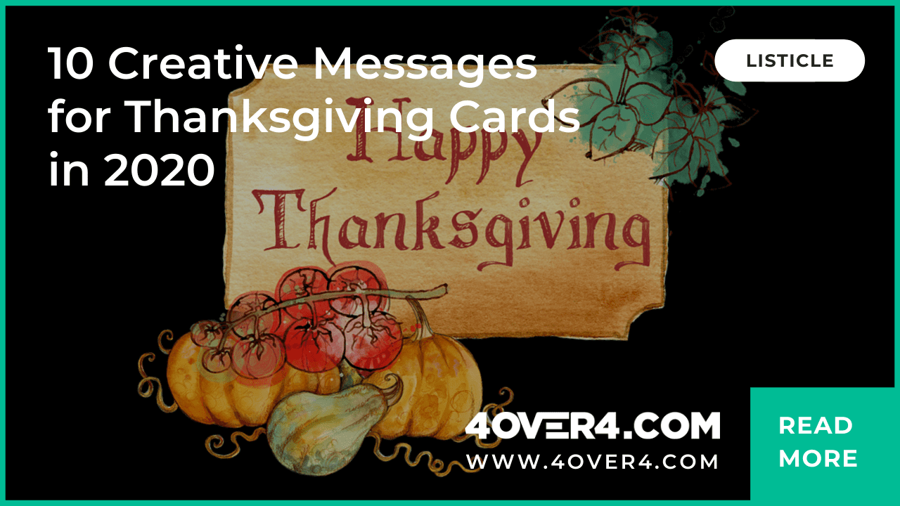 10 Creative Messages For Thanksgiving Cards In 2020