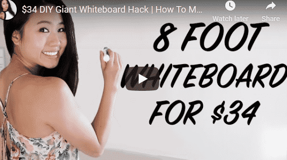 How To Make A Custom Dry Erase Board On A Budget