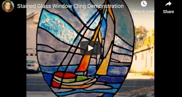Unique Stained Glass Window Cling Demonstration