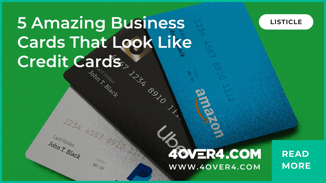 5 Amazing Business Cards That Look Like Credit Cards