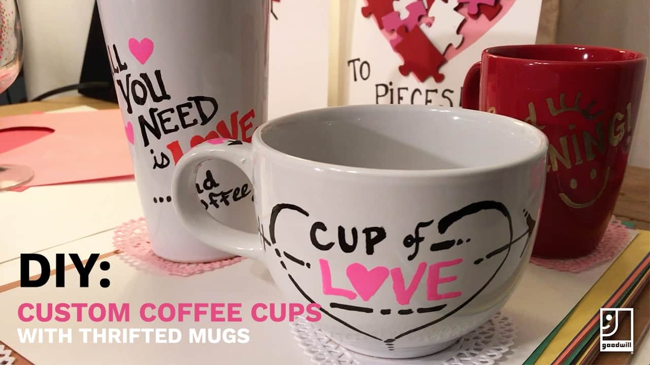 Beautiful DIY Custom Coffee Mugs