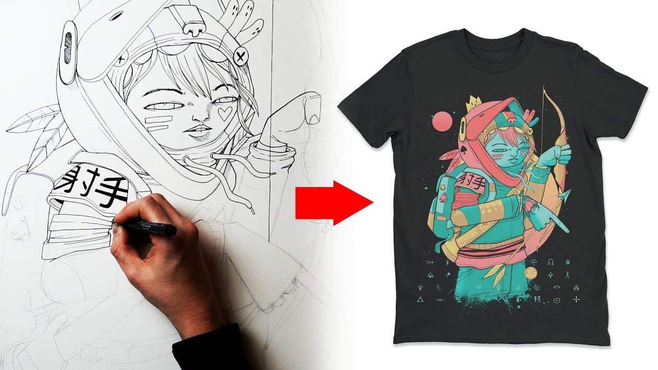 Unique Custom T-shirt Printing and Art Tutorial