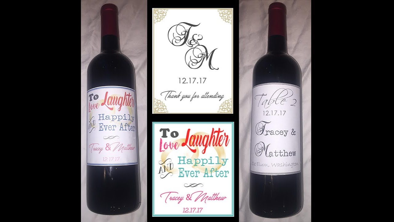 Gorgeous Custom Wine Labels