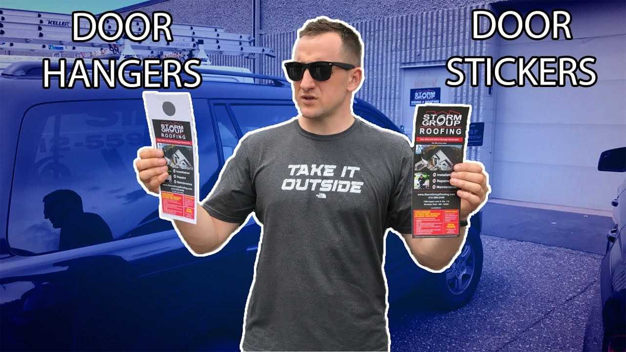 Unique Custom Door Hanger VS Door Sticker Marketing difference