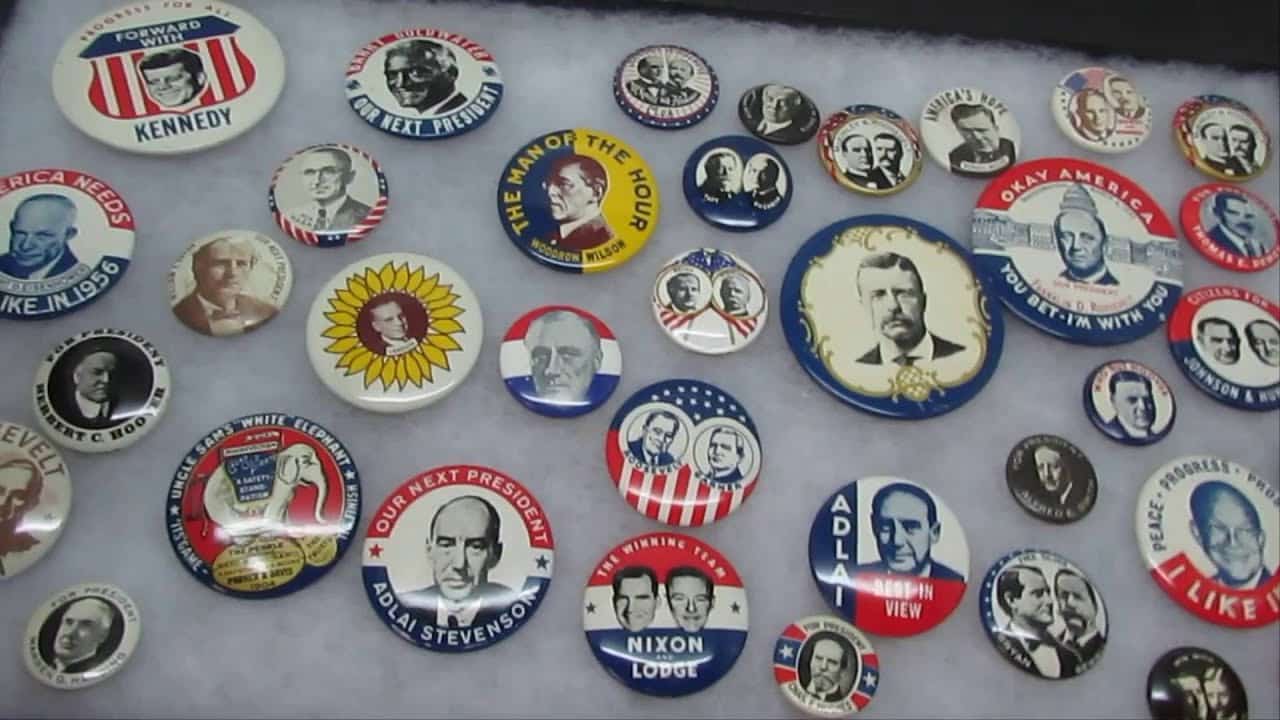 Best Vintage Political Campaign Buttons Pinbacks Pins Presidents Elec