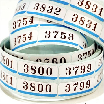 Roll Labels With Consecutive Numbering