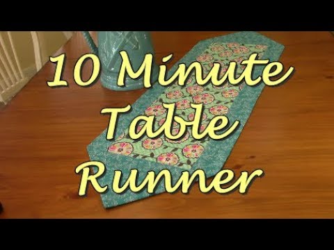 10 Minute Beautiful Custom Table Runners