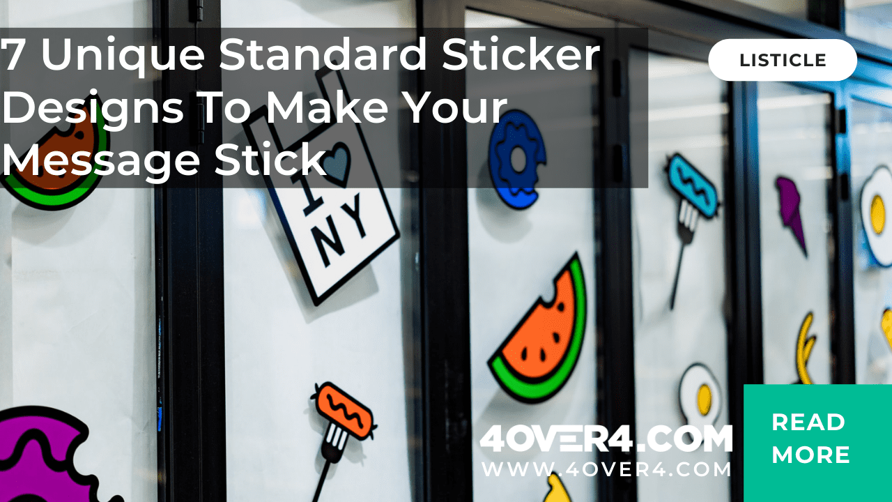 7 Unique Standard Sticker Designs to Make Your Message Stick