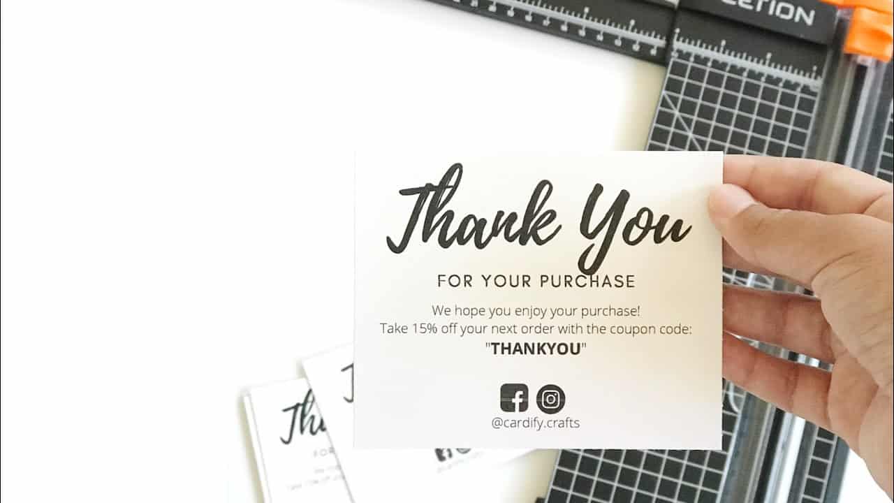 How to Make Unique Custom Thank You Card at Home