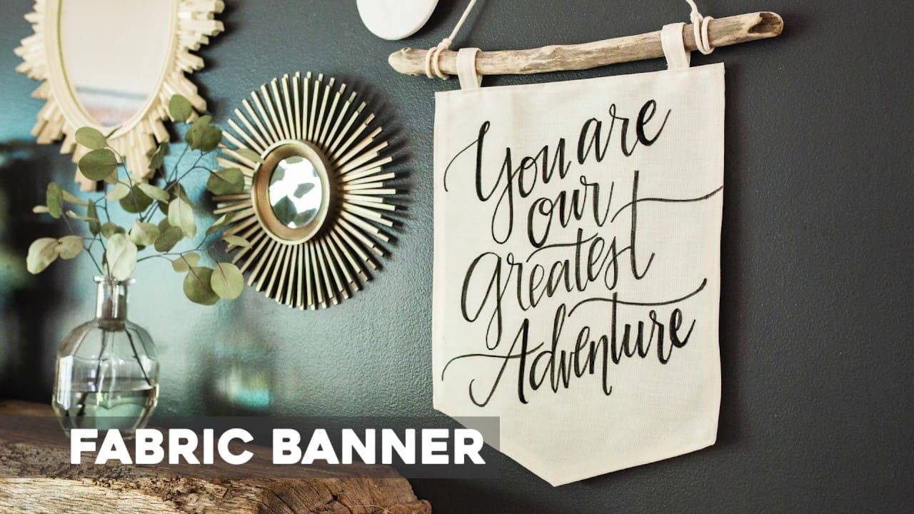 Easy DIY Custom Fabric Banner