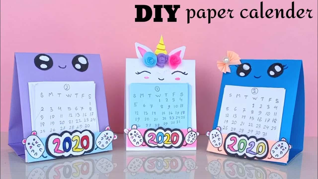 How to make unique 2020 diy custom calendars