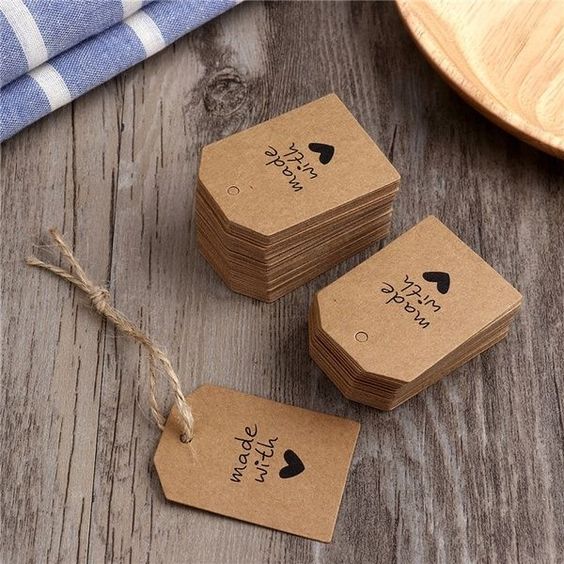 Environmentally Conscious Unique Kraft Hang Tag