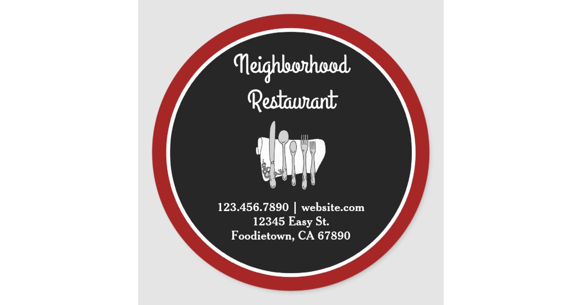 Funny and Unique Custom Restaurant Stickers