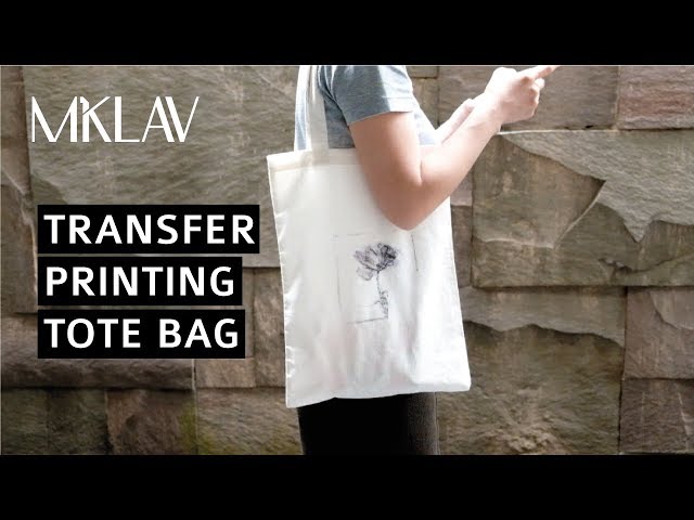 Transfer Printed Image to Make Unique Custom Tote Bag
