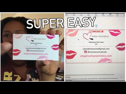How to Make Custom Business Cards At Home for Free