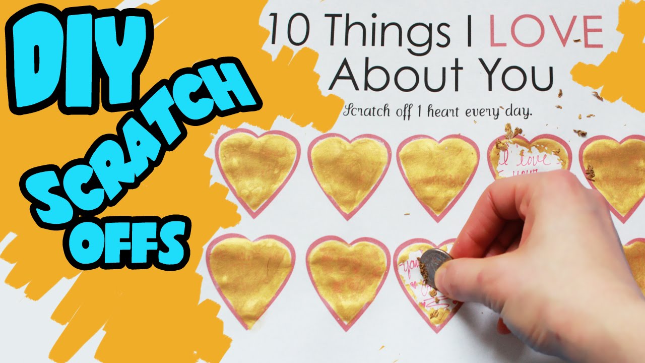 How to Make Unique DIY Scratch Off Valentines Day Card