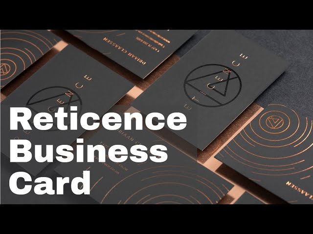 Create Majestic Business Card - A Designer's Story