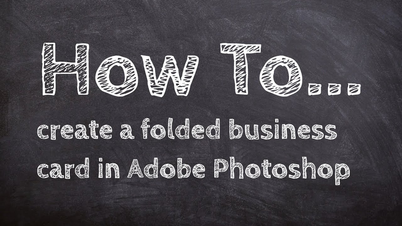 How to Set up a Unique Foldover Business Card in Photoshop