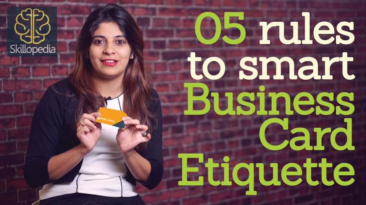 5 Rules to Smart Custom Business Card Etiquette