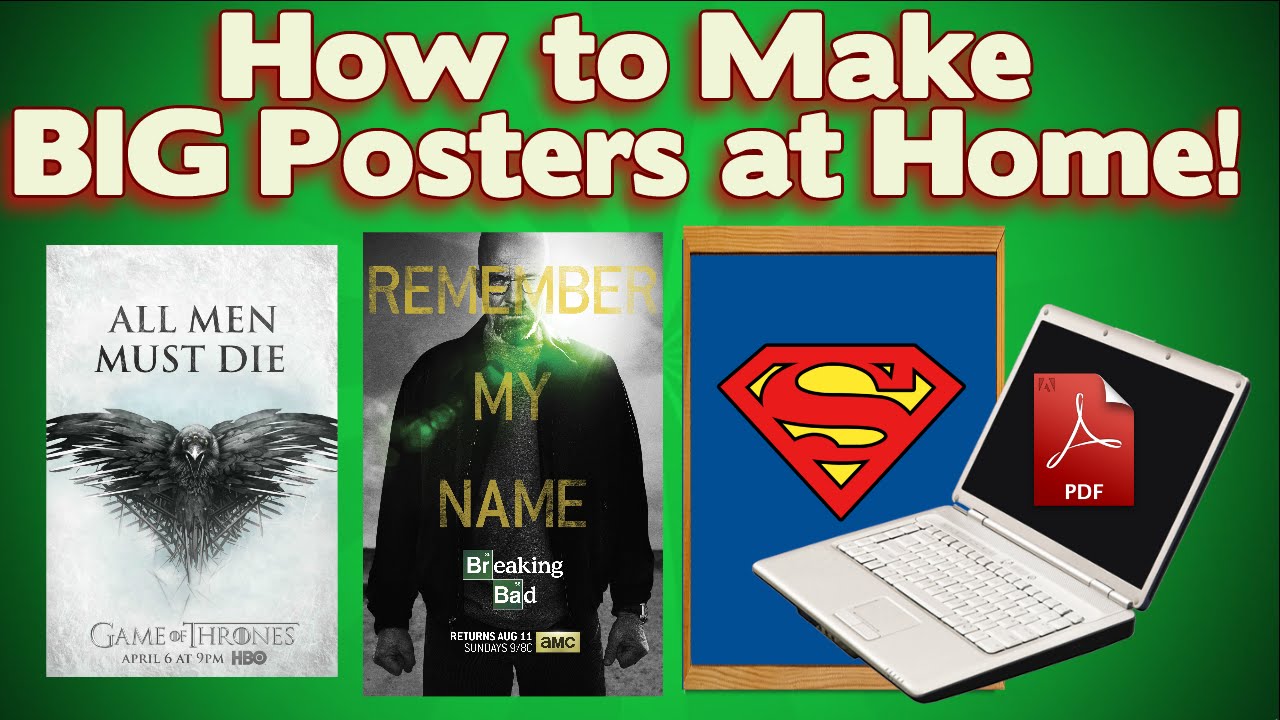 Easy Ways to Print Large Format Posters with ANY PRINTER!