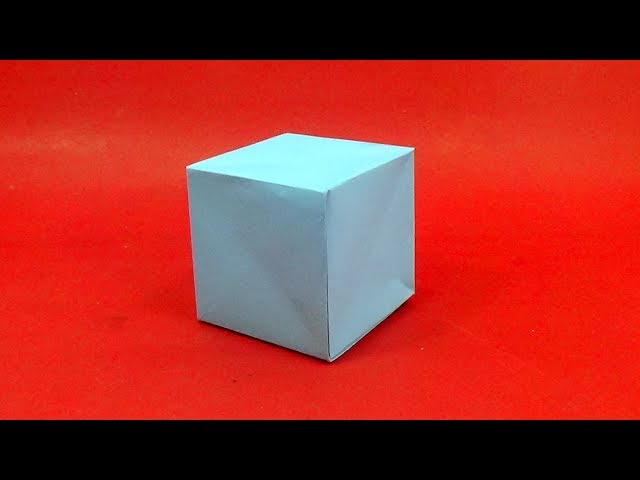 Make A Cube Box Easily with an Origami Paper