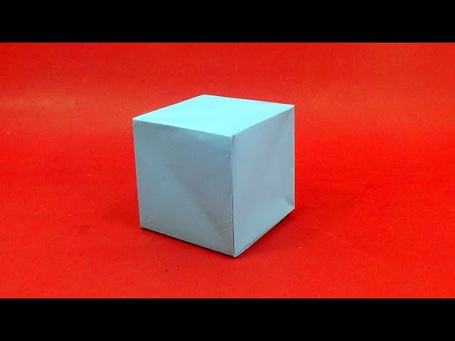 Haz una caja cúbica fácilmente con papel de origami