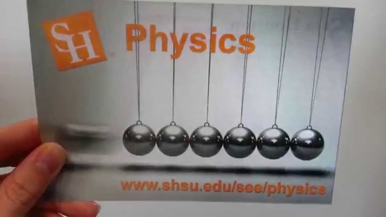 Unique Lenticular Postcard - Physics
