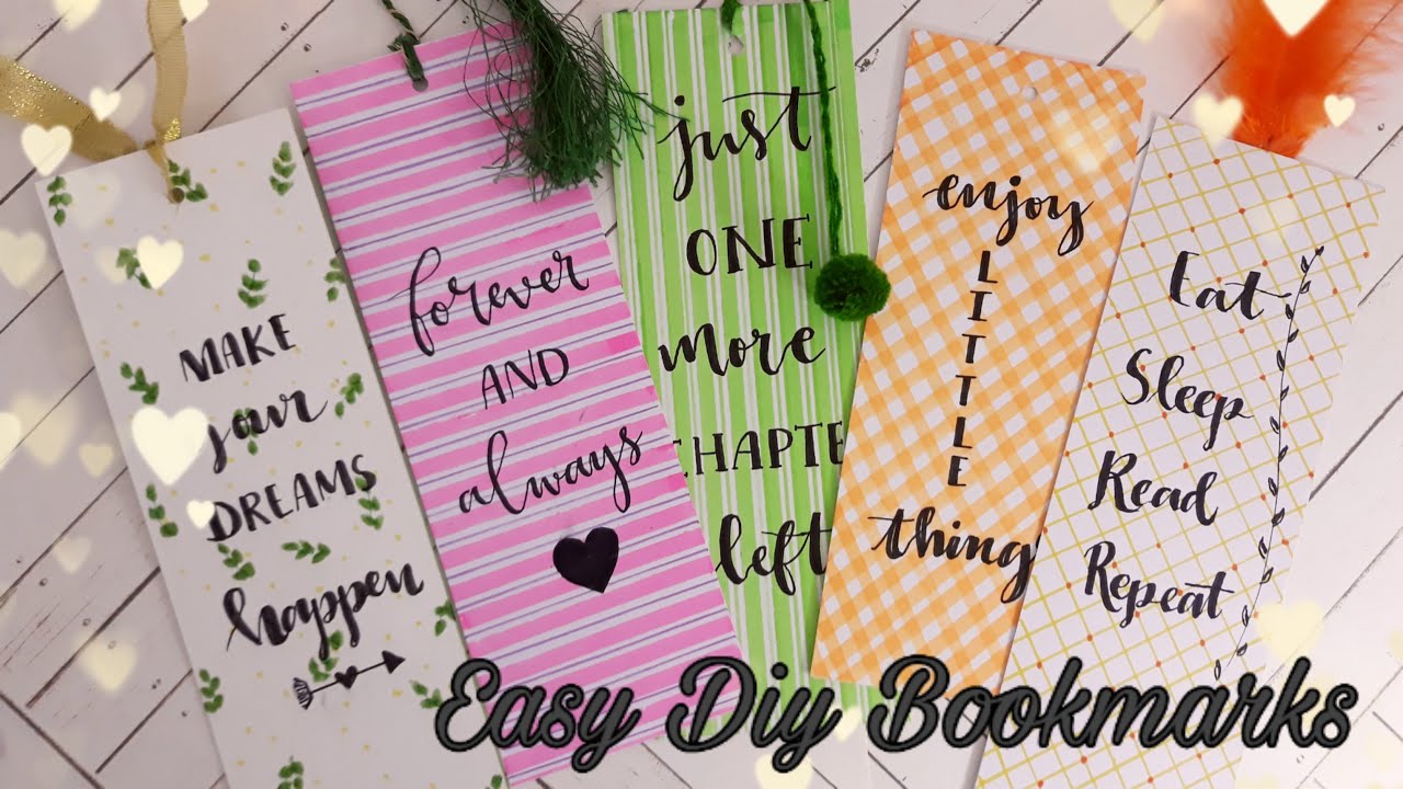 Easy DIY Bookmark Ideas/Easy Paper craft/CreativeFari